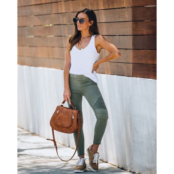 LAST ONE - PIPER JEGGING OLIVE - Picture 2 of 8